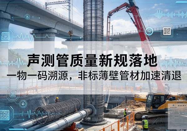浠水声测管质量新规落地，一物一码溯源，非标薄壁管材加速清退