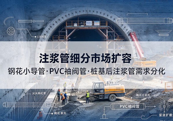 浠水注浆管细分市场扩容，隧道钢花小导管、PVC 袖阀管、桩基后注浆管需求分化